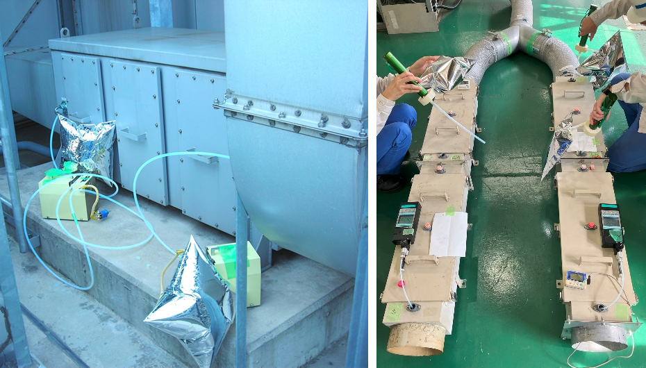 直接採取法による臭気採取